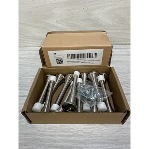Flexible Spring Door Stops 3 1/4" (Set of 12) & 1 Wedge Door Stopper